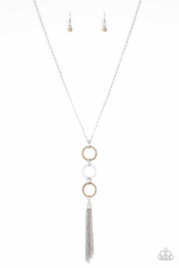 Diva In Diamonds - Brown Necklace