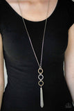 Diva In Diamonds - Brown Necklace