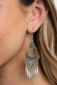 Trailblazer Beam - Green Earrings