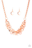 Ringing In The Bling- Copper Necklace