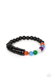 Tropical Kaleidoscope - Black Bracelet