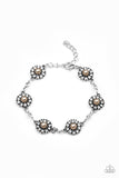 Garden Flower Grandeur - Brown Bracelet