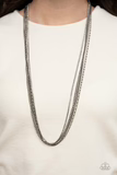 Undauntingly Urban - Black Necklace