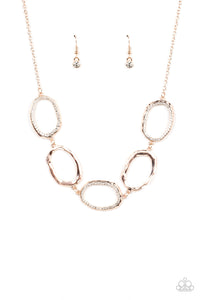 Gritty Go-Getter-Rose Gold Necklace