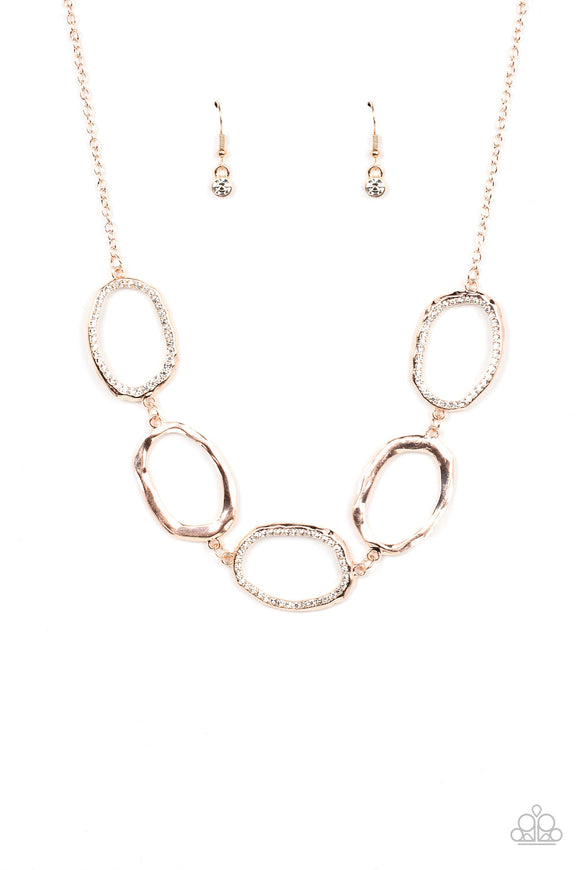 Gritty Go-Getter-Rose Gold Necklace