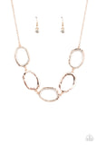 Gritty Go-Getter-Rose Gold Necklace