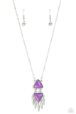 Under The FRINGE - Purple Necklace