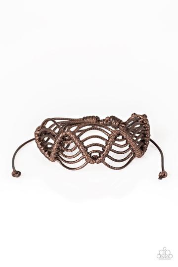 Rise to the Bait - Brown Bracelet