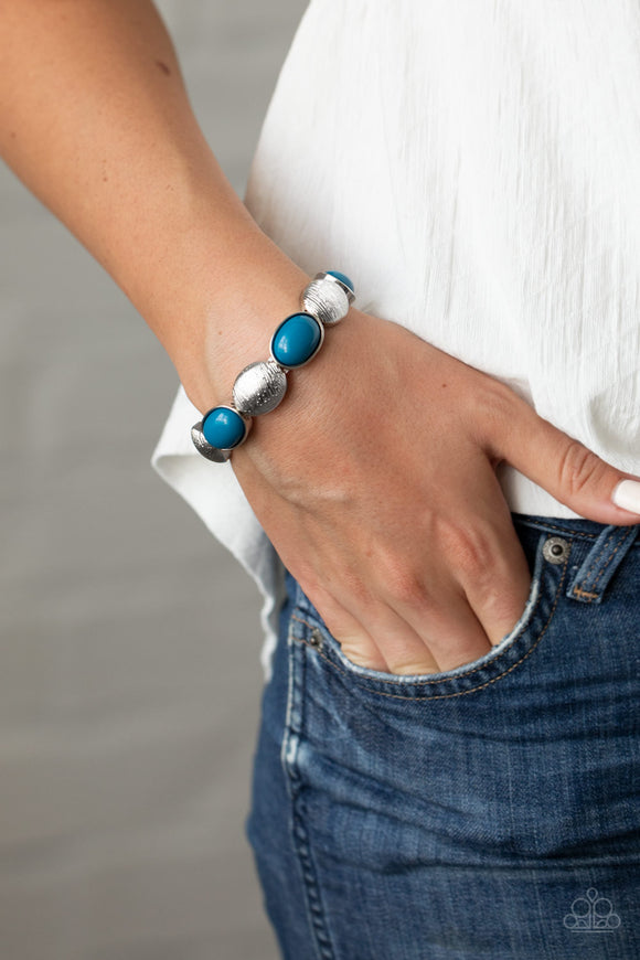 Decadently Dewy - Blue Bracelet