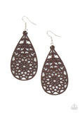 Seaside Sunsets - Brown Earrings