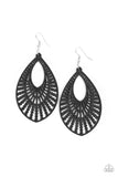 Bermuda Breeze - Black Earrings