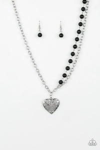 Forever In My Heart - Black Necklace