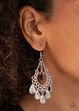 Musical Gardens - Black Earrings