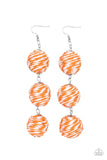 Laguna Lanterns - Orange Earring