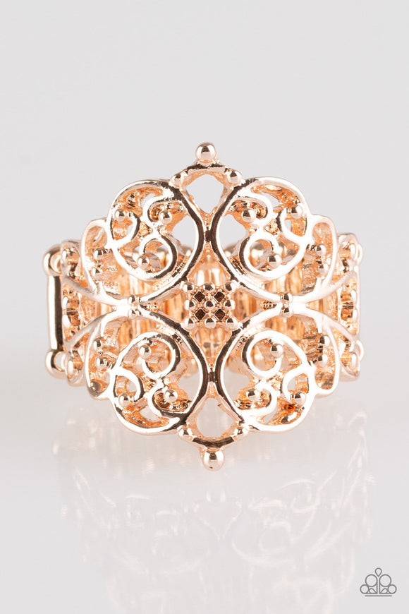 Victorian Valor Copper Ring