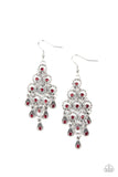 Chandelier Cameo - Red Earring