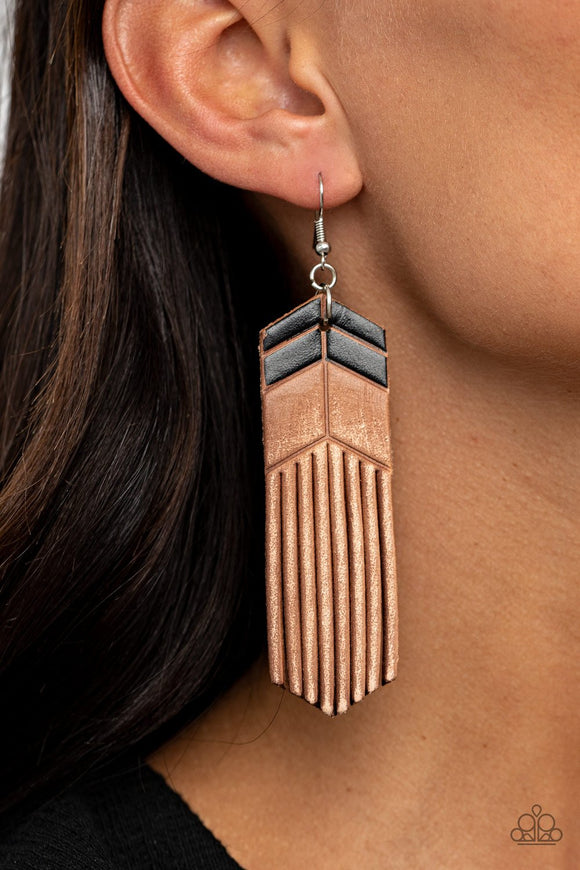 Desert Trails - Black Earrings