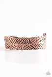 Ruffle Feathers - Copper Bracelet