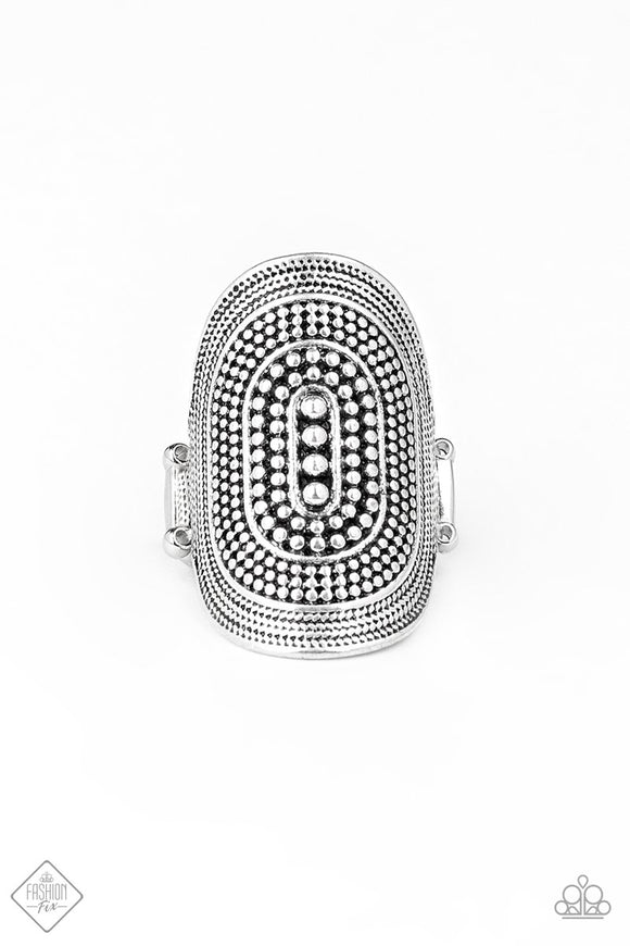 Dotted Decor - Silver Ring