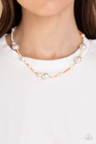 Modern Marina - Orange Necklace