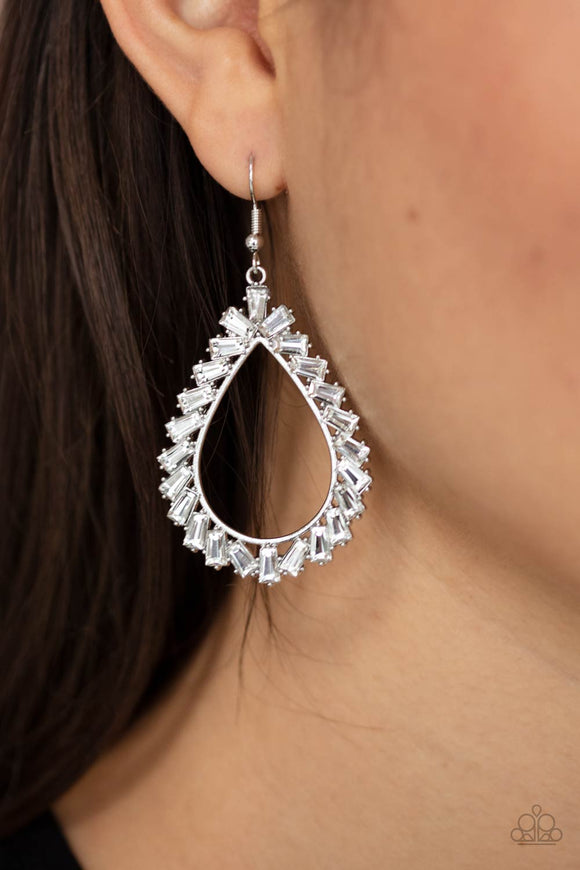 Stay Sharp - White Earring