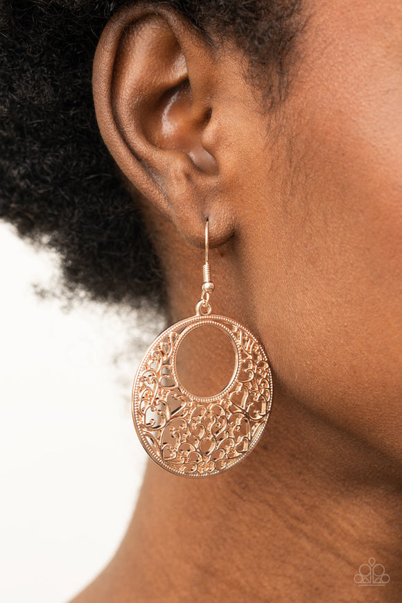 Vineyard Romance - Rose Gold Earring