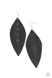Wherever The Wind Takes Me - Black Earrings