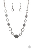 Working OVAL-time - Black Necklace