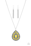 Retro Prairies - Yellow Necklace