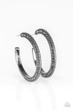 Dazzling Diamond-naire - Black Earrings