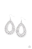 Glacial Glaze - White Earrings