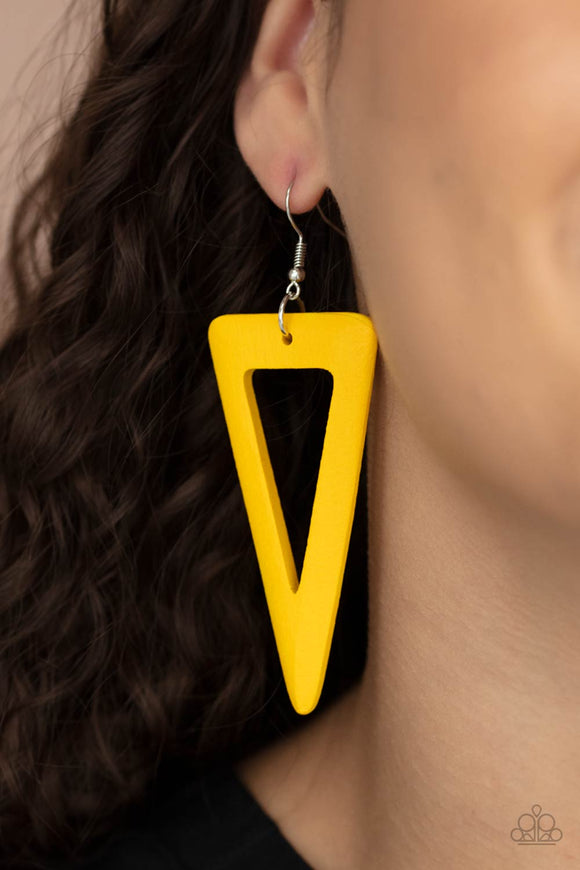 Bermuda Backpacker - Yellow Earring