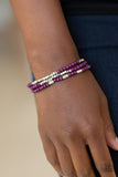 Micro Beading - Purple Bracelet