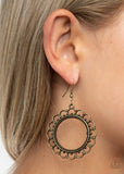 Sun Lounge - Brass Earrings