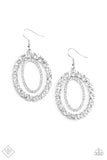 Deluxe Luxury - White Earrings
