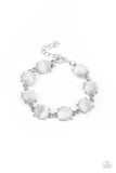 Ms. GLOW It All - White Bracelet
