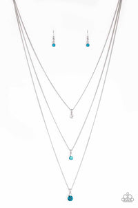 Crystal Chic - Blue Necklace