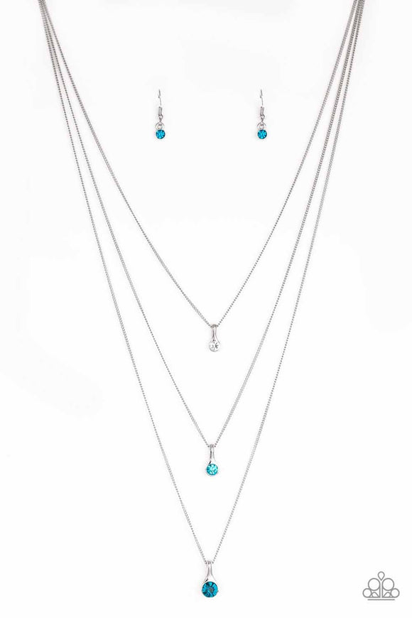 Crystal Chic - Blue Necklace