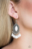 Private Villa - White Earrings