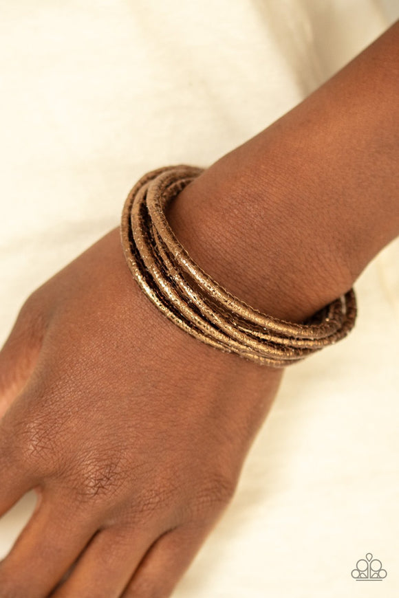 GLITTER-tastic - Brown Bracelet