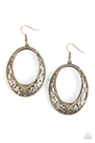 Gardenista Grandeur - Brass Earrings