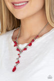 Crystal Couture - Red Necklace