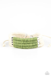 Hot Cross BUNGEE - Green Bracelet