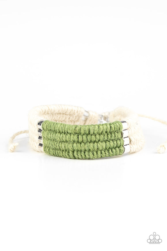 Hot Cross BUNGEE - Green Bracelet