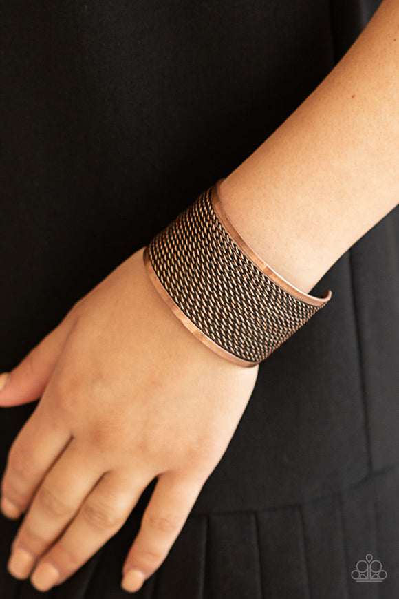 Stacked Sensation -  Copper Bracelet