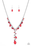 Crystal Couture - Red Necklace