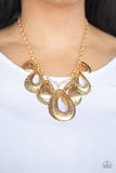 Teardrop Tempest - Gold Necklace
