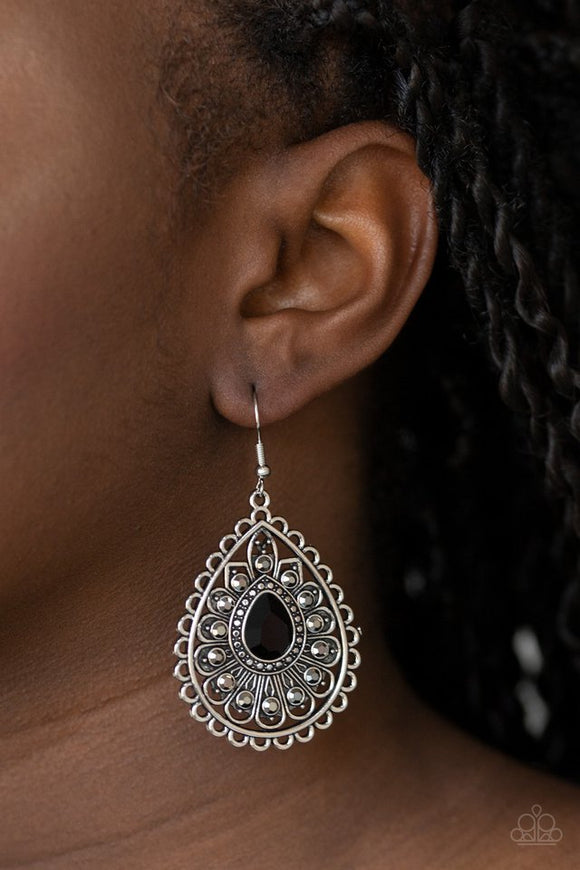 Eat, Drink, and BEAM Merry - Black Earrings