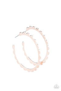 Radiant Ridges - Rose Gold Earrings