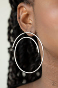 Vogue Vortex - Silver Earrings